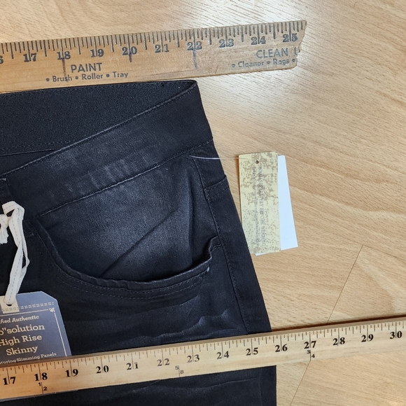 NWT Democracy Ab Technology Black High Rise Skinny Jeans Stretch Denim Size 24W - Picture 3 of 16